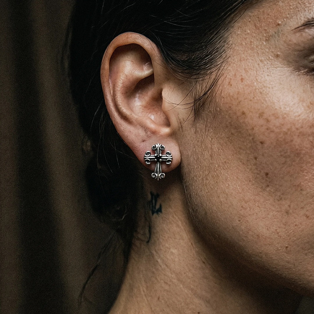 CRUX STUDS. - 925 STERLING SILVER - Image 5