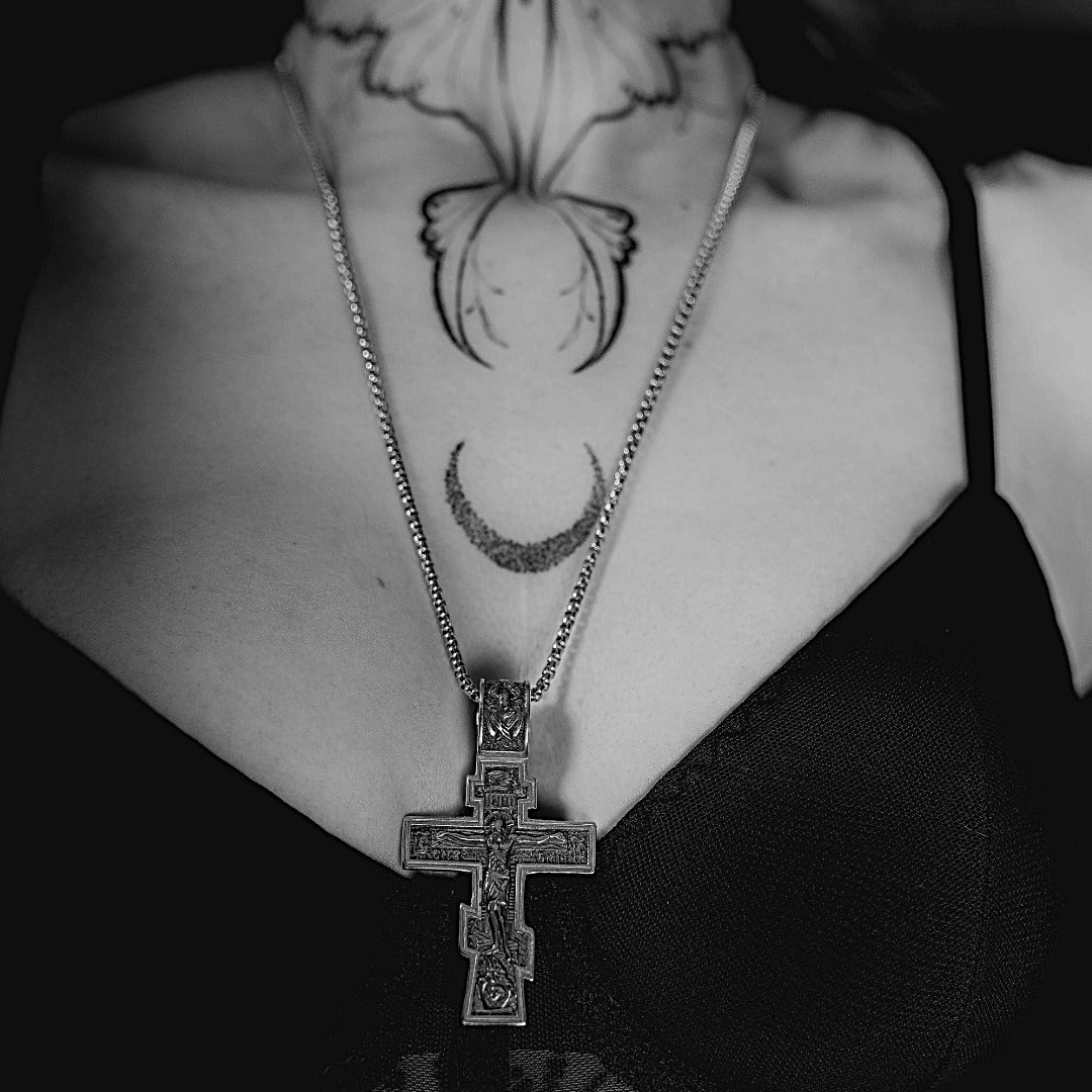 DARK JESUS CROSS. - GOLD - Image 5